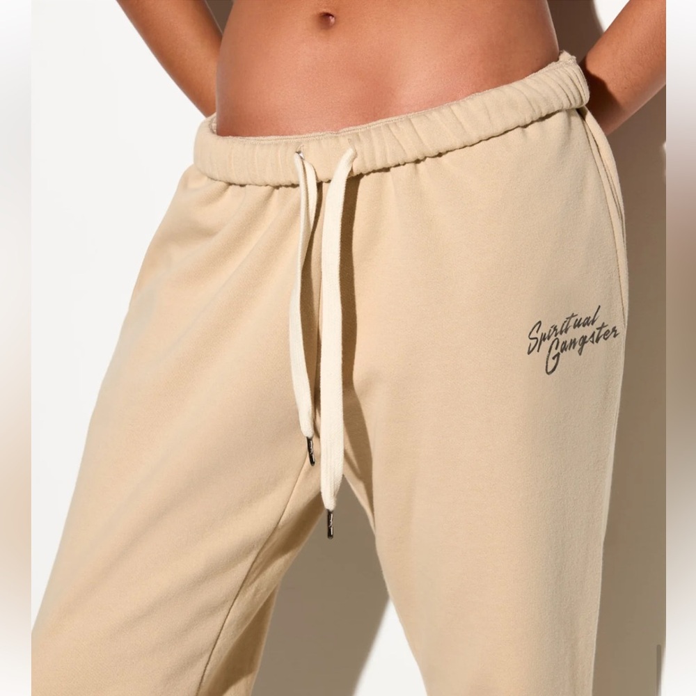 NWT Spiritual Gangster Beige Sweatpants